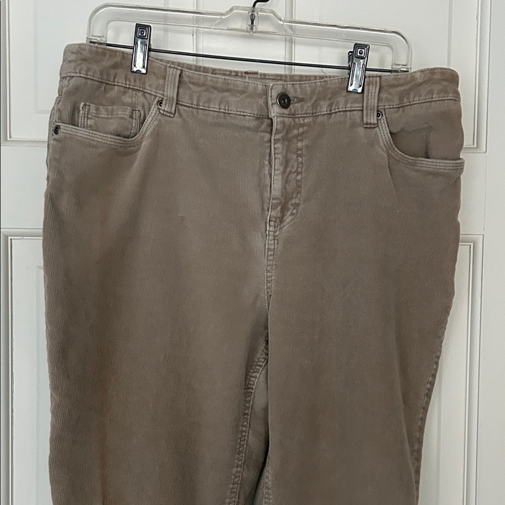Sonoma Women's Straight Leg Corduroy Jeans in Tan size 12 Short - Picture 4 of 7